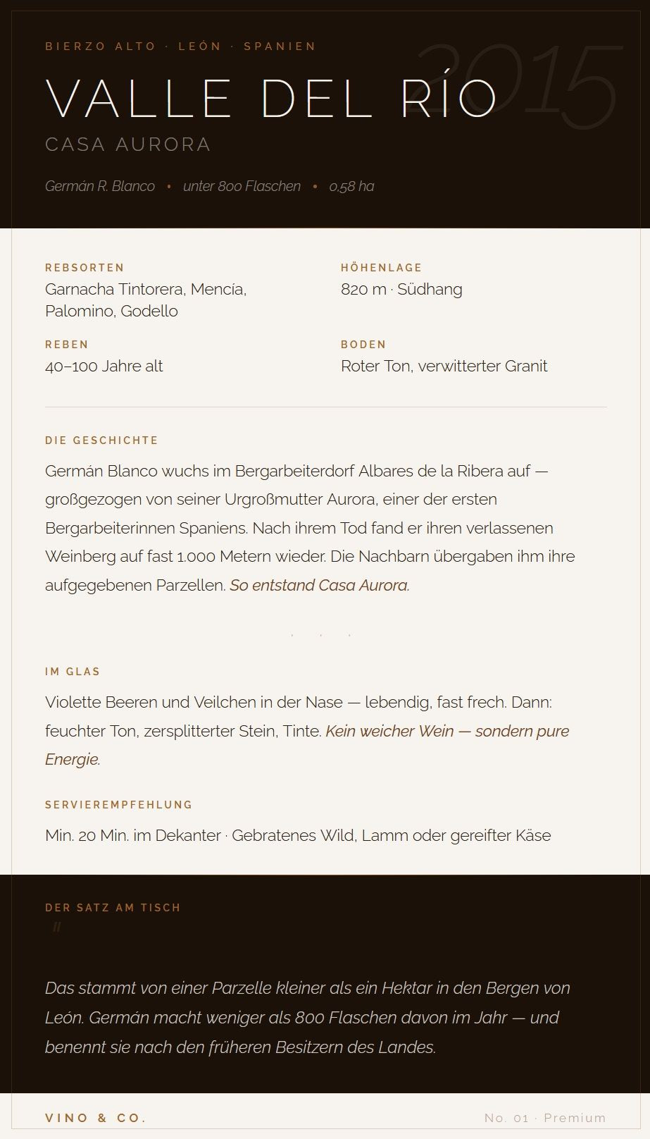 Der Genuss eines Glases - das ist ein Abend
